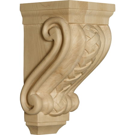 10 X 4 1/2 X 5 Palermo Basket Weave Corbel In Rubberwood (p